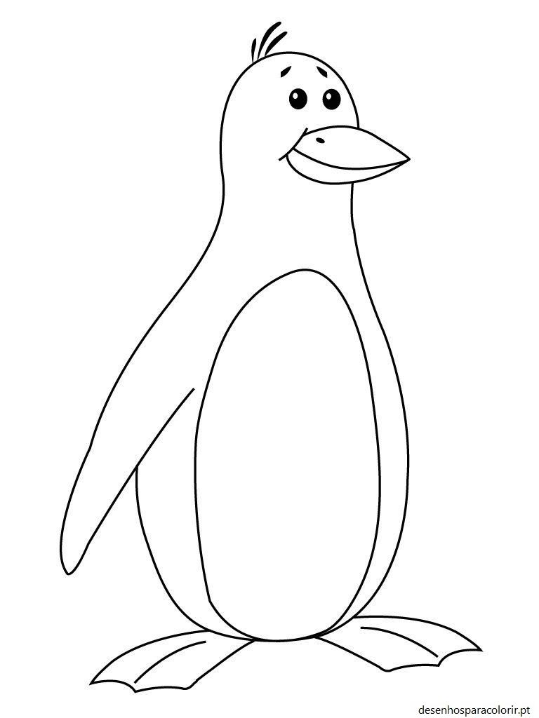 Desenhos de pinguins – pinguim para imprimir 02